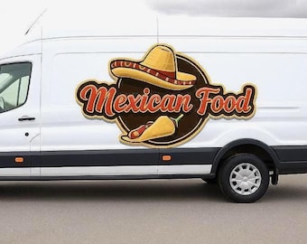 Delivery Van Custom Logo or Text Vinyl Decal Trailer Sticker | Custom text Sticker | Custom Logo, Water proof Sticker Decal | Business Logo