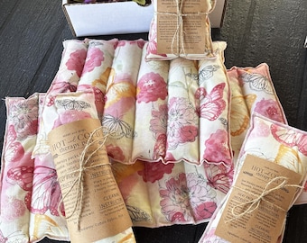 Microwave Heating Pad, Rice Bag, Rice Packs, Hot Cold Pack, Christmas Gift for Her Care Package