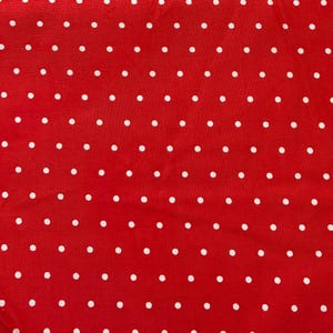 Red Polka Dot Fabric by the Yard | Kids Red Polka dot fabric | 100% Cotton Red Polka Dot Fabric By the Yard | Ready to Ship