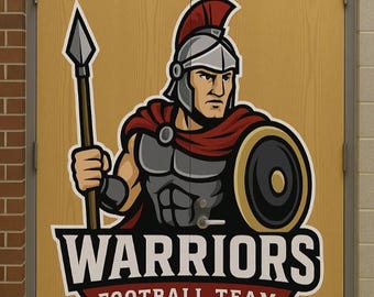 School Mascot Logo Vinyl Decal | Custom Sticker for Your School Team Spirit  | Any Logo, Water proof Sticker Decal |  Team Spirit decal