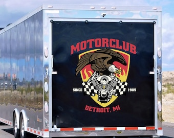 Your Custom Logo or Text Vinyl Decal Trailer Sticker | Custom text Sticker for Car | Custom Logo, Water proof Sticker Decal | Business Logo
