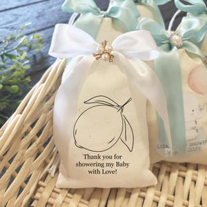 Personalized Lemon Party Favors for Guests | Minimalist Lemon Baby Shower Favors | Custom Text Baby Shower Favors | Lemon Favors Guest Gifts