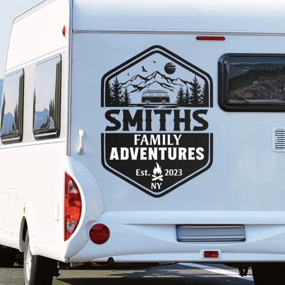 Custom Motorhome Logo or Vinyl Decal RV Stickers | Rig Decal | Water ...
