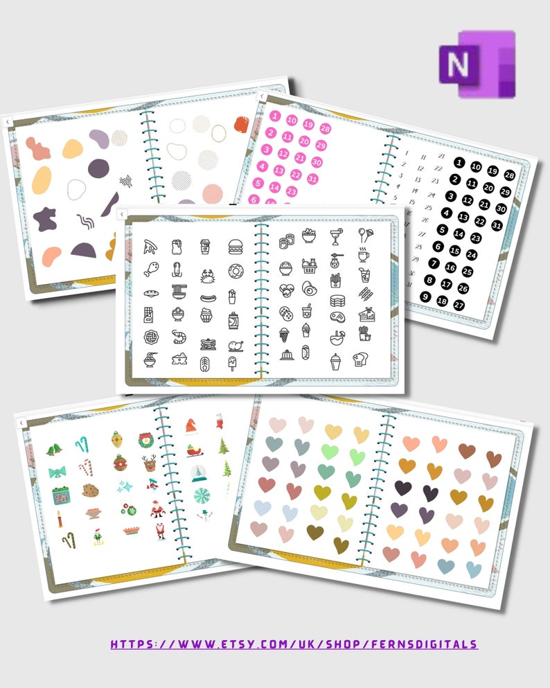 Ultimate Onenote Sticker Book: Over 1200 Creative Stickers for Your ...