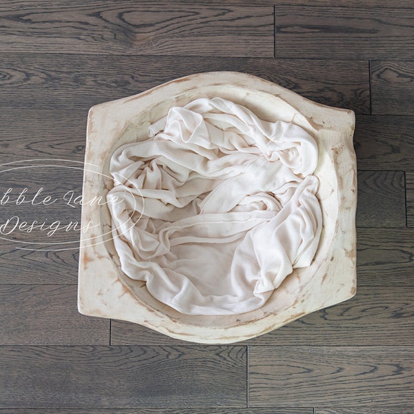 Newborn Digital Backdrop, Simple Wood Bowl Backdrop, Digital Newborn Background, Instant Download | Newborn Photography