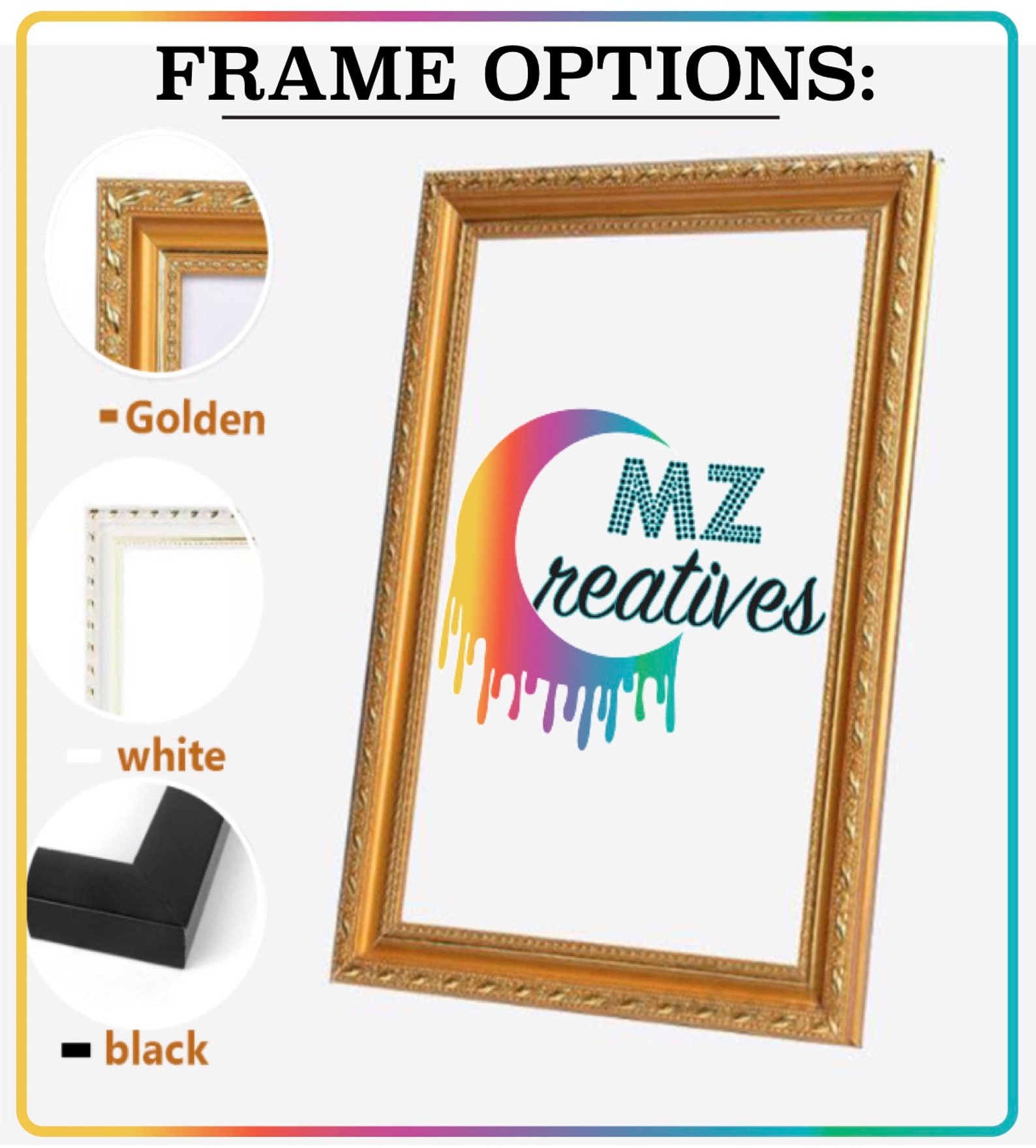 DIY Outer Frame for painting by numbers/ Diamond Art Painting/ Etsy