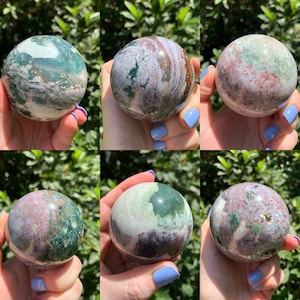 Mossy Ocean Jasper Spheres - Orbicular Jasper || Madagascar YOU CHOOSE