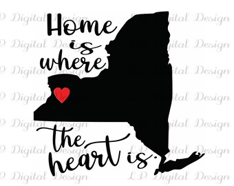 Home Is Where The Heart Is Svg Etsy