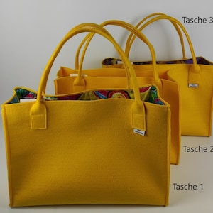 Grosse Filztasche, Henkeltasche, Filzshopper, Einkaufstasche