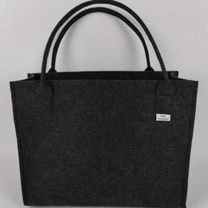 Grosse Filztasche, Henkeltasche, Filzshopper, Einkaufstasche