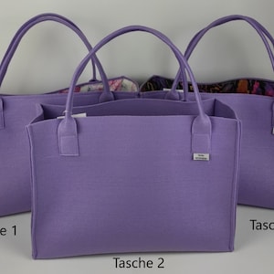 Grosse Filztasche, Henkeltasche, Filzshopper, Einkaufstasche