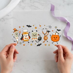 Cute Halloween Treat Crew DTF Transfer Ready to Press, Candy Corn Sweets Shirt Design, Playful Food Themed Iron On Heat Transfer