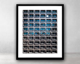 Architecture Photography,Reflection Photo,Printable Wall Art,Urban,Large Poster,Wall Decor,Windows,Digital Download