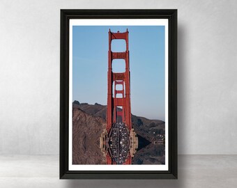 Golden Gate Bridge Abstract Photography Print,San Francisco,Architecture,Printable Wall Art,Large Poster,Wall Decor,2x3,Digital Download