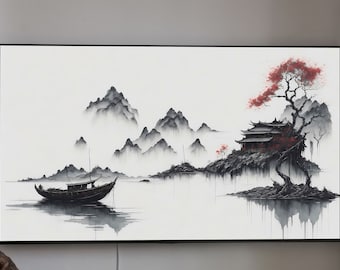Samsung Frame TV Art, China Landscape, Chinese Painting, Samsung Art TV, Digital Download for Samsung Frame, Instant download, Frame TV Art