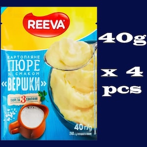 Reeva Instant Mashed Potatoes Set • Cream Flavor Comfort Side Dish • Curated Quick Meal Essential • European Pantry Favorite