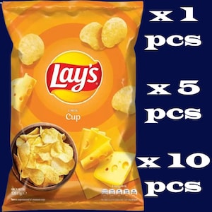 Potato Chips Lays Cheese Flavors Lay&#39;s - 120g (4.23 oz), 5 pcs X 120g (600 g / 21 oz), 10 pcs X 120g (1200 g / 42,3 oz)