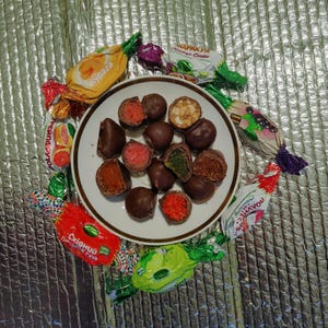 Handcrafted Ukrainian Chocolate Gift Box Gourmet Fruit & Nut Filled Sweets Authentic Ukrainian Candies Thoughtful Gift From Ukraine Artisan