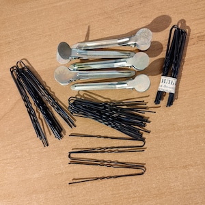 Vintage Haarnadel & Haarspange Set I 38 Teile I Retro Haarnadeln und Clips I 80er Jahre Haarschmuck Lot I USSR Haarnadel und Haarspange Set