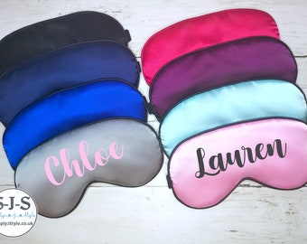 Personalised Eye Mask, Custom Sleeping Mask, Sleep Eye Mask, Bride Gift, Bridesmaid Gift, Teenager Gift, Custom Eye Mask, Adjustable Stripe