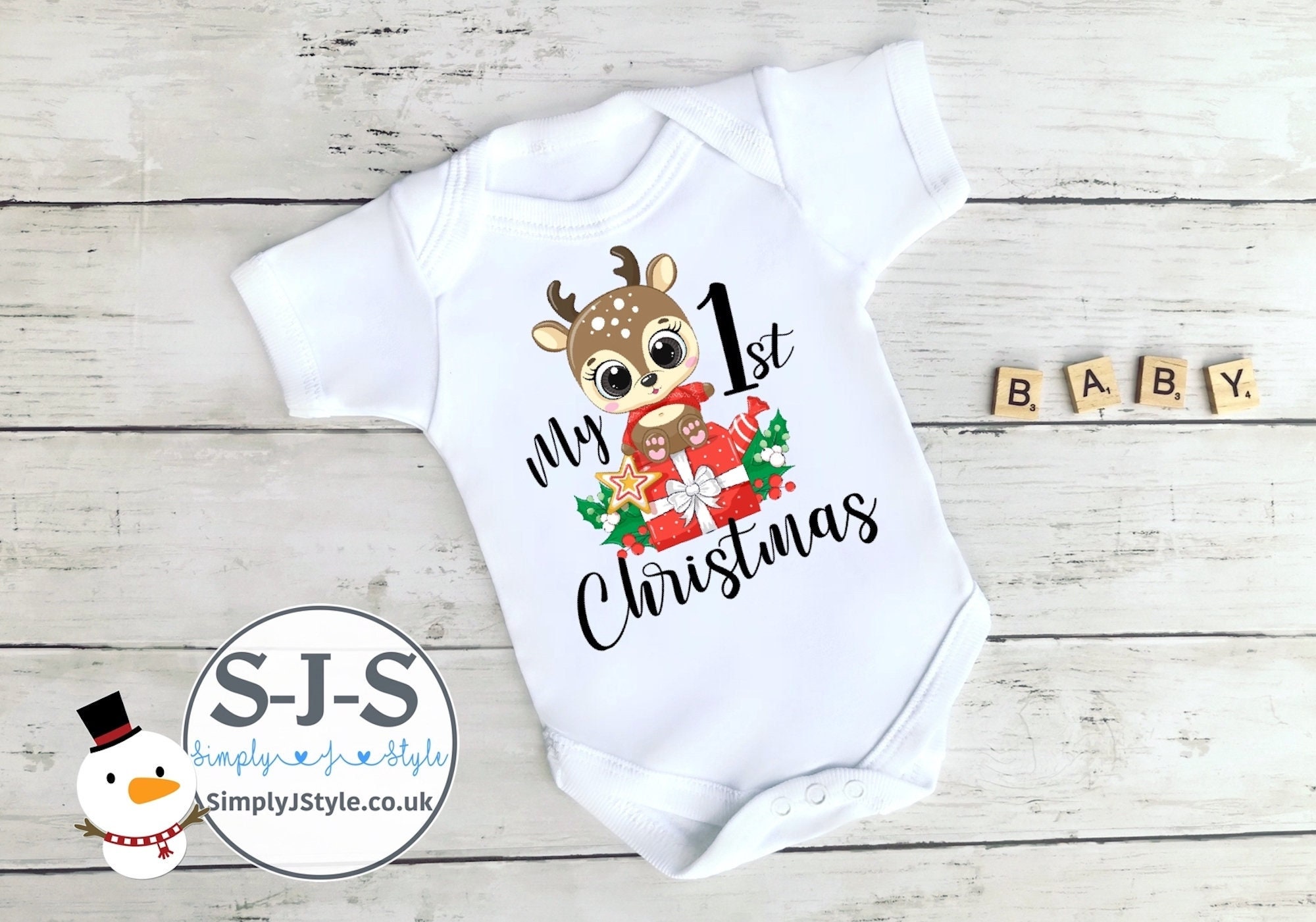 Christmas baby vests cheap