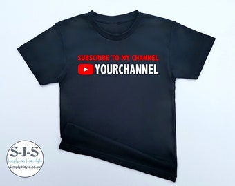 M’abonner à ma chaîne YouTube t-shirt, Custom YouTube Shirt, YouTuber Subscribe Tshirt, Social Media Shirt, Channel Subscribe T shirt