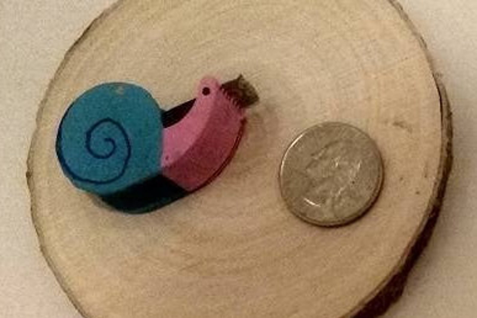 Mini handpainted snail tape dispenser Etsy