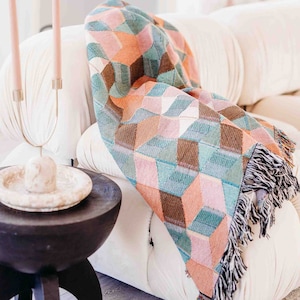 Geometric Blanket Etsy Canada