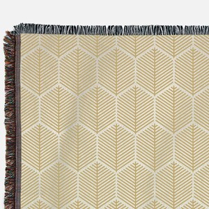 Geometric Blanket: 100% Cotton, Woven Blanket, Neutral Tones blanket, Geometric Throw Blanket, Couch Blanket, Bed Blanket, Sofa throw
