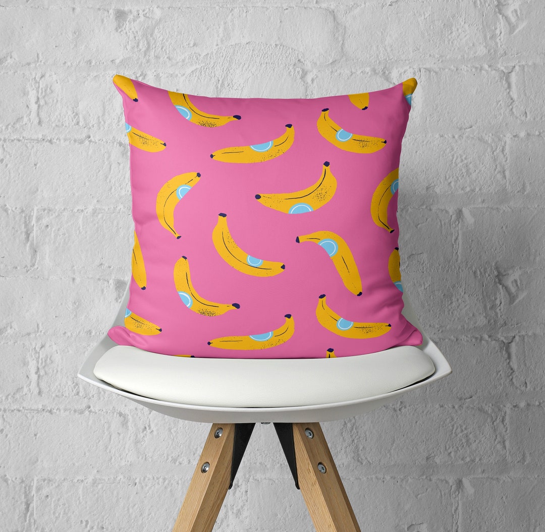 Bananas Throw Pillow Funny Throw Pillows Kids Throw Pillow Etsy