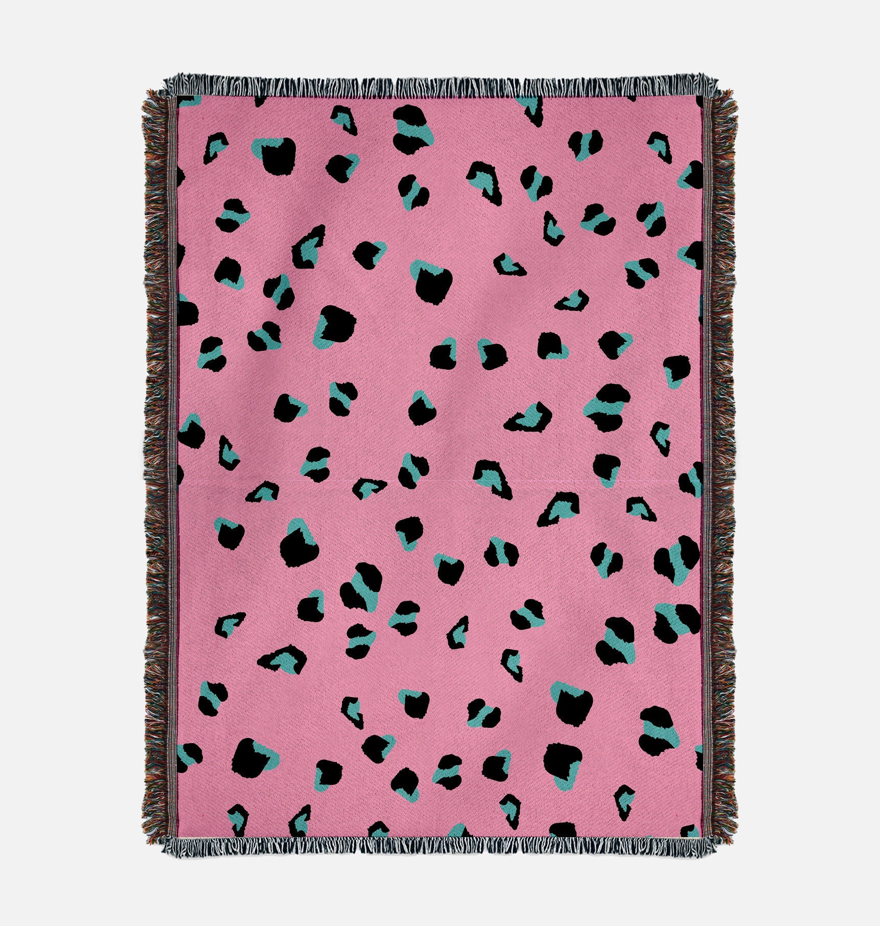 Pink Leopard Blanket Hat Set main image 0