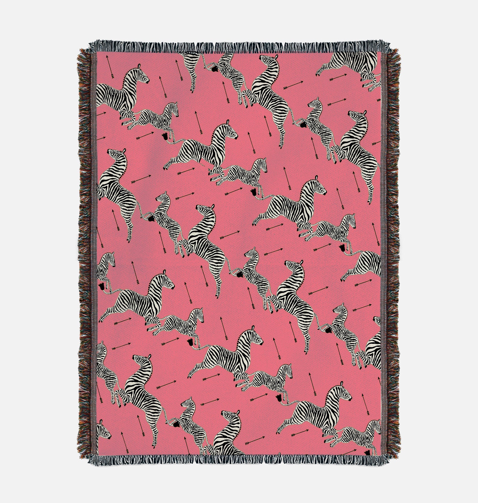 Zebra Blanket Zebra Pattern Woven Throw Blanket Wall Etsy