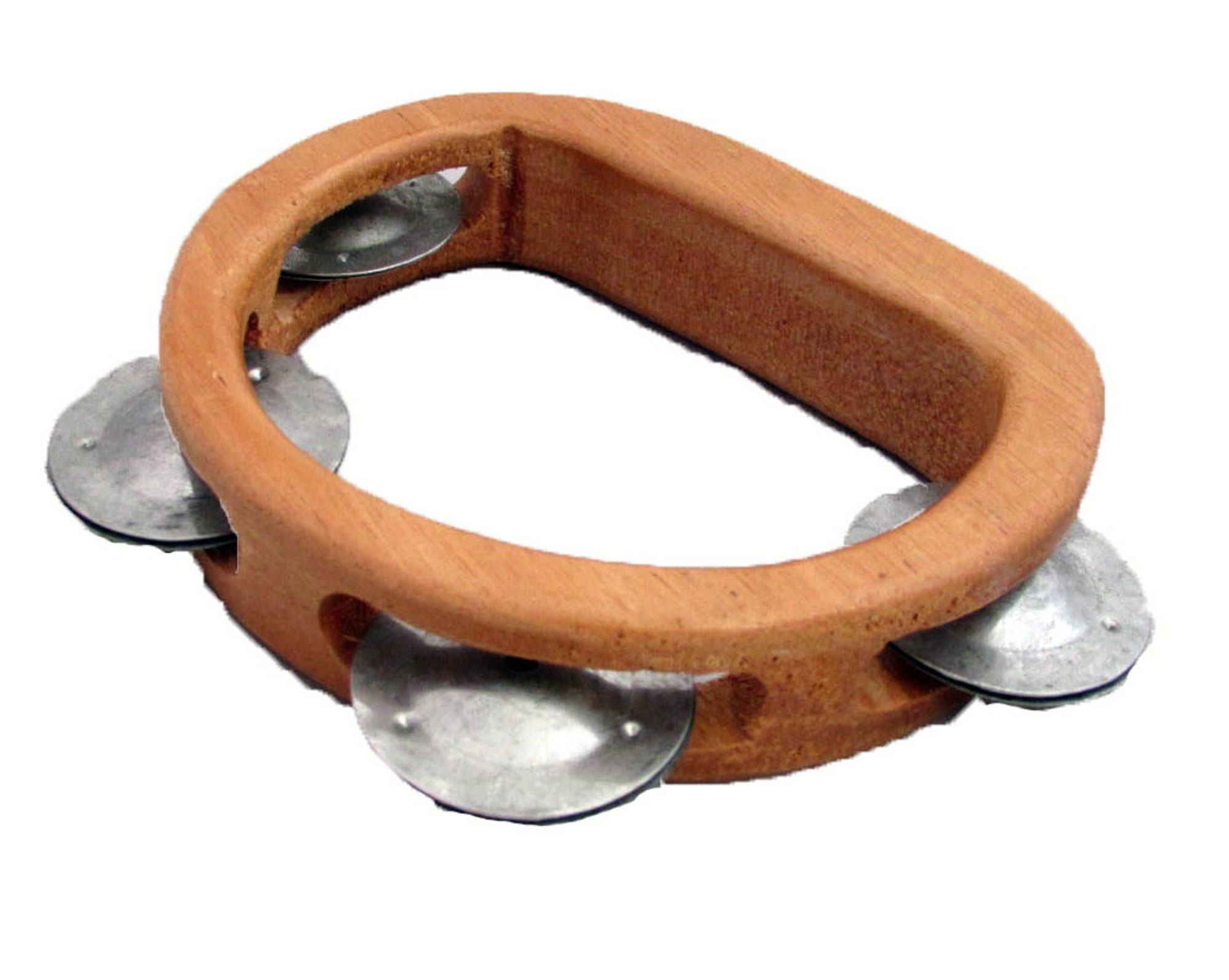 Hand Made Wooden Tambourine Shaker Available in 2 Sizes Etsy