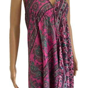Short Silky Halter Neck Dress with Colourful Floral Patterns