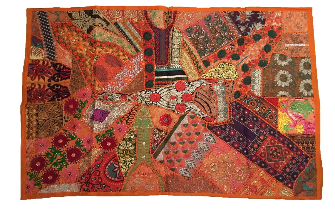 Large Ethnic Wall Hanging 100x150cm Heavy Intricate Stitching Etsy UK