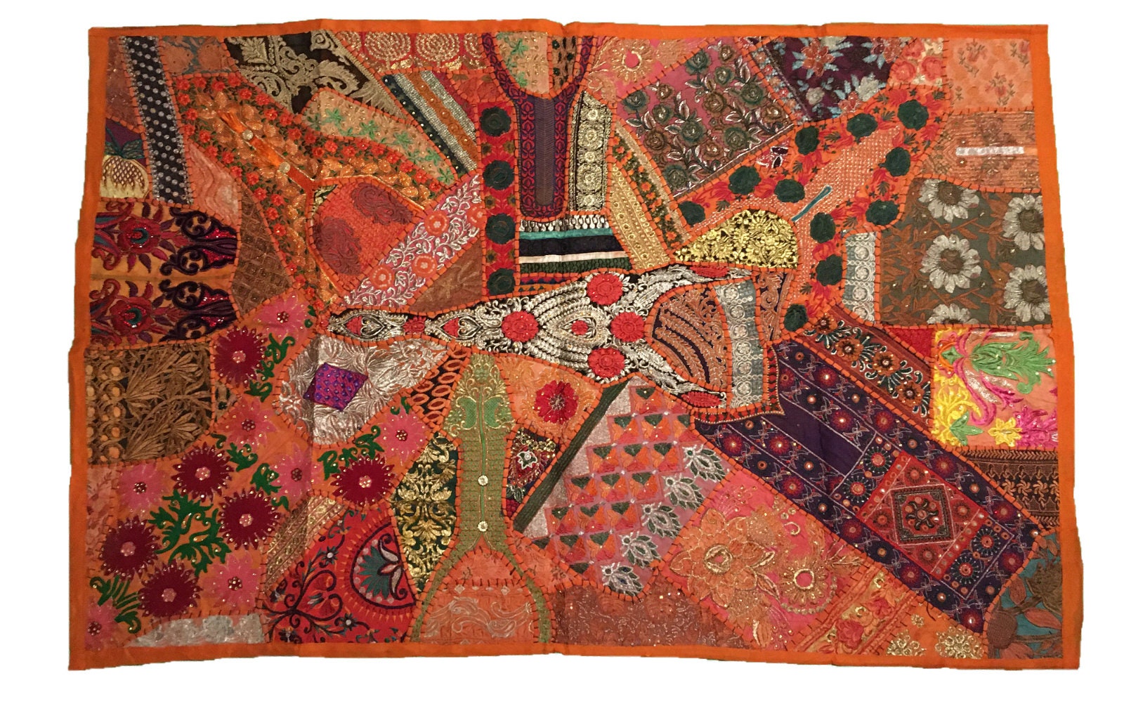 Large Ethnic Wall Hanging 100x150cm Heavy Intricate Stitching Etsy