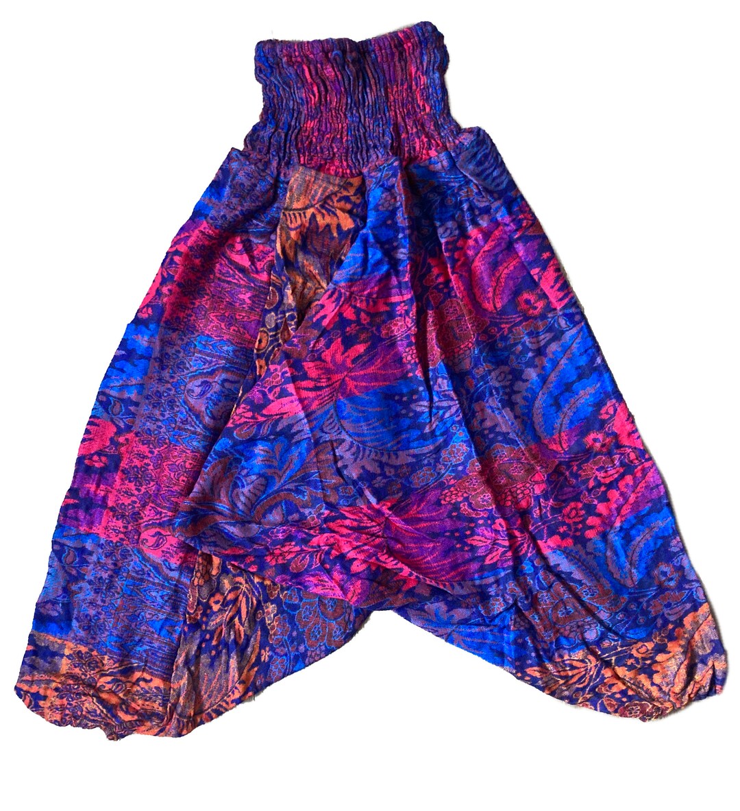 SILK DROP CROTCH HAREM TROUSERS main image 1