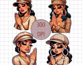 I Pray Chicana Woman, Chicana PNG, Brown Love, Chicana Shirt, Shirt for her, Brown Love, Chola PNG, Praying Chicana Woman, Chicana Clipart