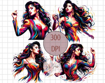 Selena PNG, Selena Art, Selena Foto, Tejano Culture, Selena Image, Selena Sublimation, Anything for Selenas, Selena File, Selena Color Art