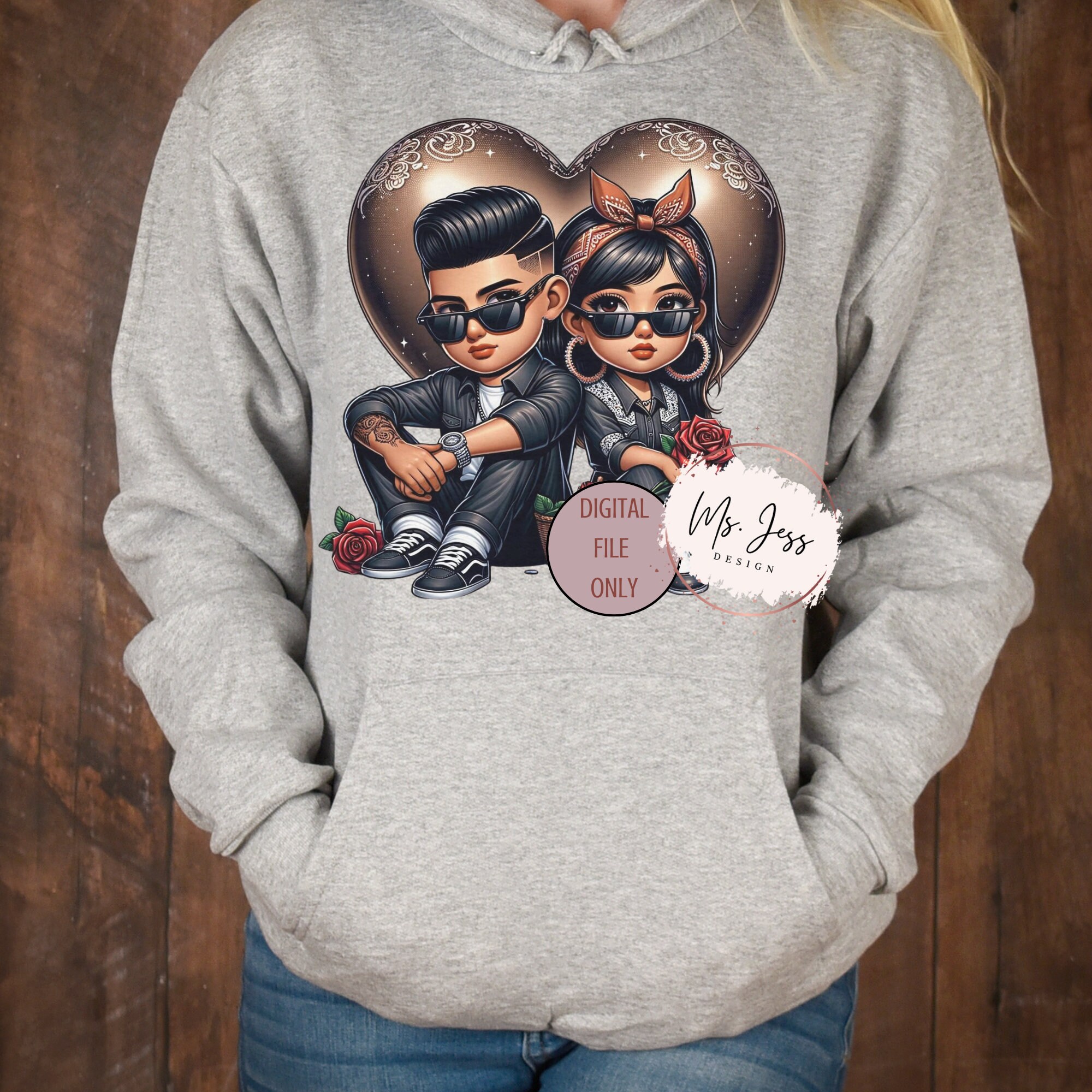 Chicano Couple, Red Rose, Chicana PNG, Chicana Love, Hispanic ...