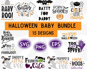 Baby Halloween, My first Halloween, Halloween PNG, Halloween svg, Baby Boo, Cricut Design PNG SVG, Halloween svg for onesie