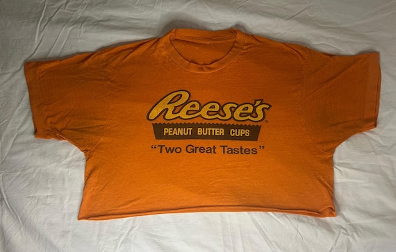Orange Reese's Peanut Butter Cup crop top