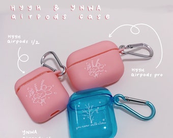 BTS Airpods Case - HYYH (pink) + YNWA (blue)