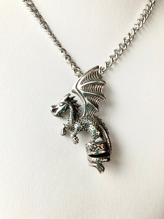 Stainless steel dragon necklace sale