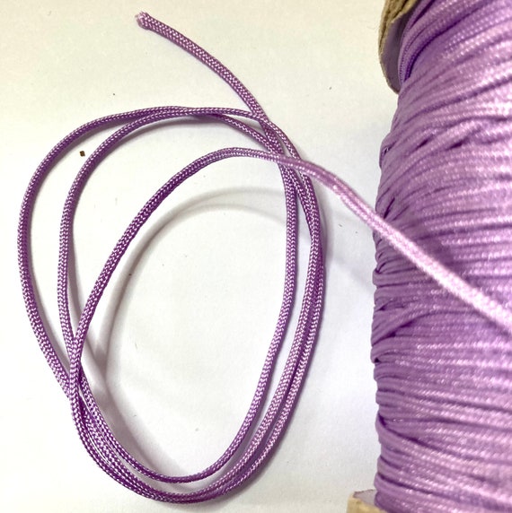Purple Nylon Thread 1.5 Mm for Macrame, Beading, Bracelet Making Etc Strong  Durable Thread. Multiple Length Options Available 