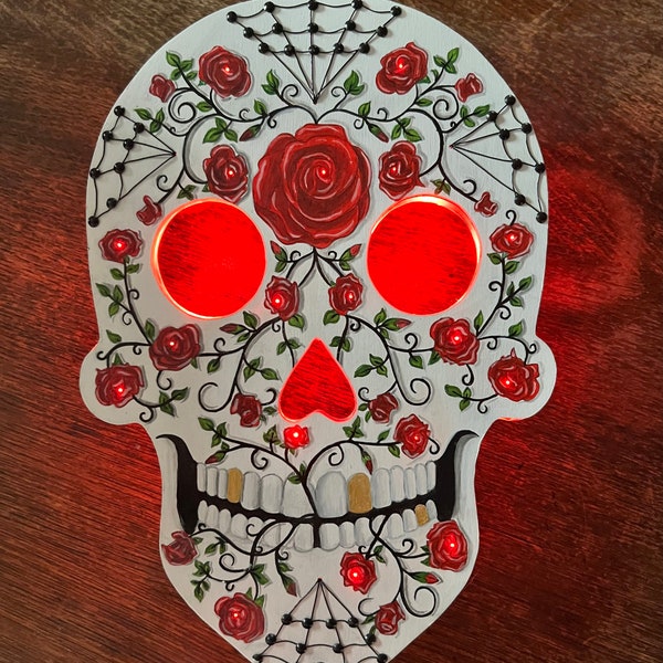 Sugar Skull Painting Etsy UK