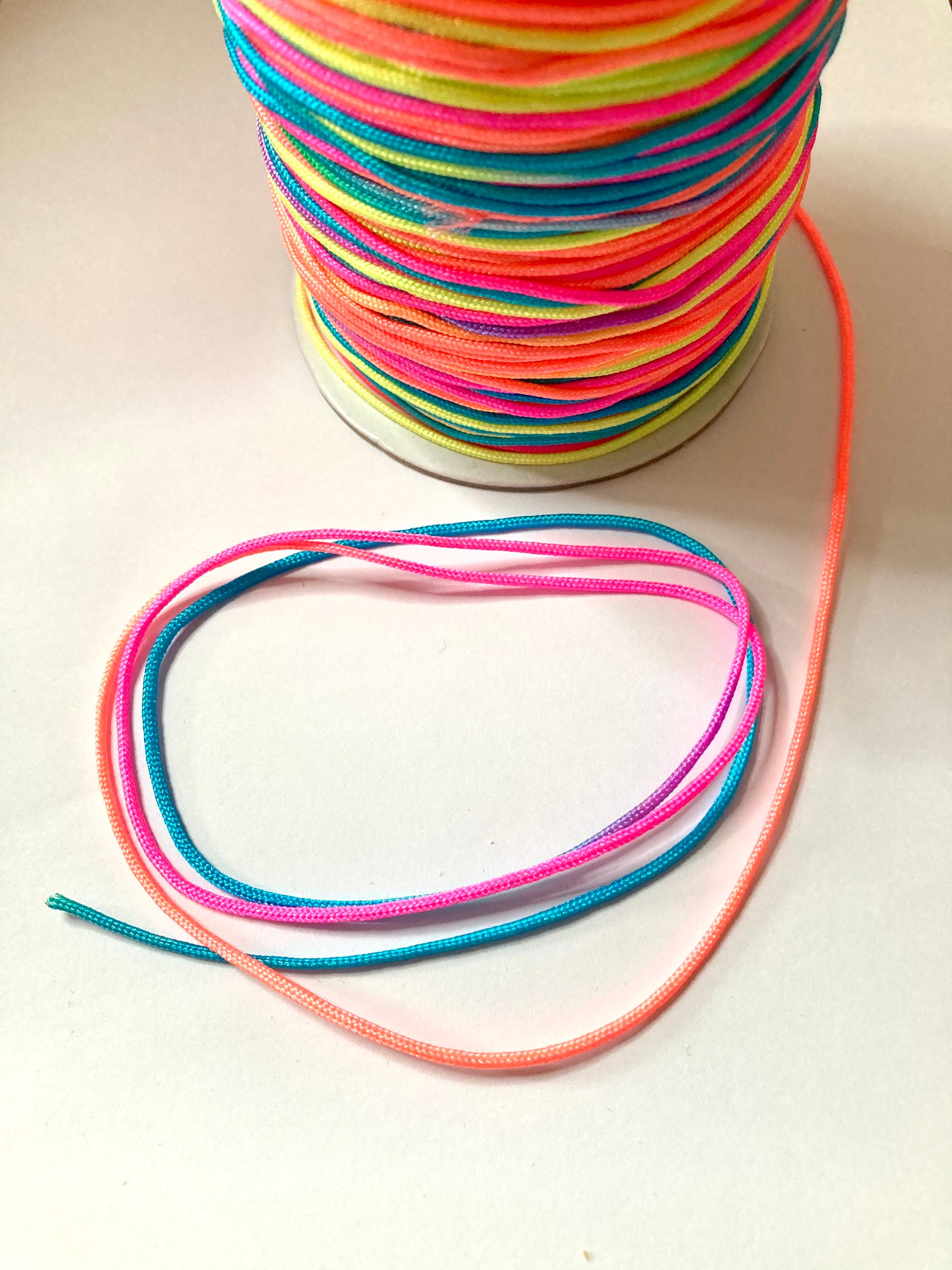 2mm Satin Nylon Cord, for Macrame, Beading Rattail Cord R1 