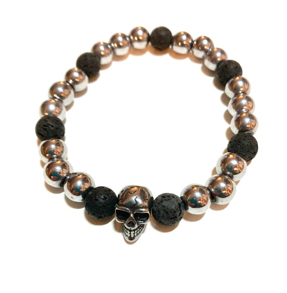 Magnetic cheap skull bracelet