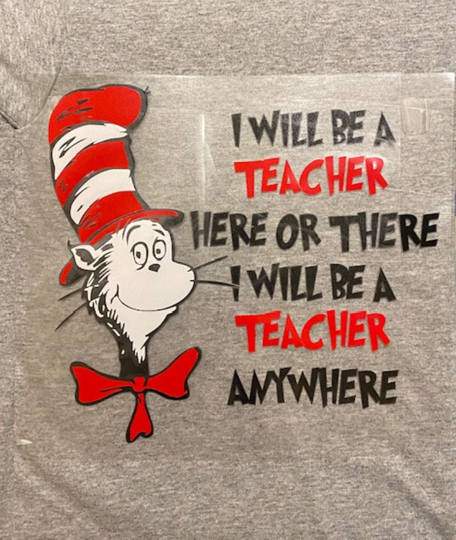 Cat and the Hat teacher shirt Etsy