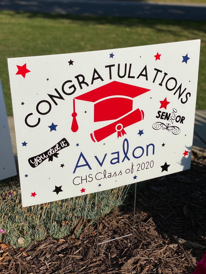 Senior or special occasion yard sign Etsy